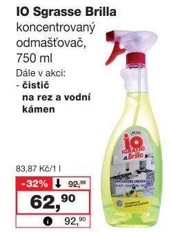 Čistič a odmašťovač IO Sgrasso &amp