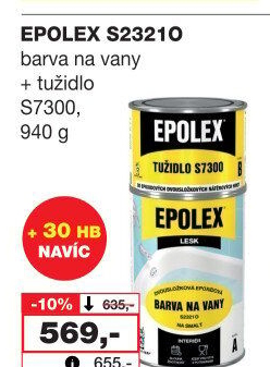 Dvousložková barva na vany + tužidlo Epolex S2321O