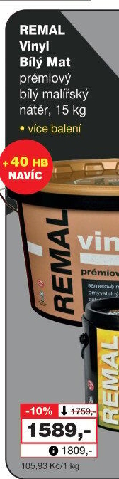 Interiérová barva Vinyl Remal