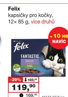 Kapsičky pro kočky Felix Purina