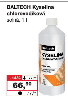 Kyselina chlorovodíková solná Baltech