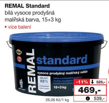 Malířská barva Remal Standard