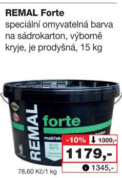 Malířský nátěr Forte Remal