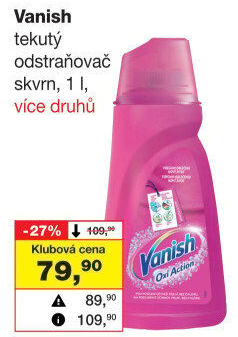 Odstraňovač skvrn gelový Vanish Oxi Action