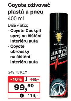 Oživovač pneumatik a plastů Coyote