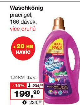 Prací gel Waschkönig