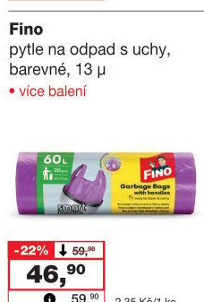 Pytle na odpadky 60 l Fino