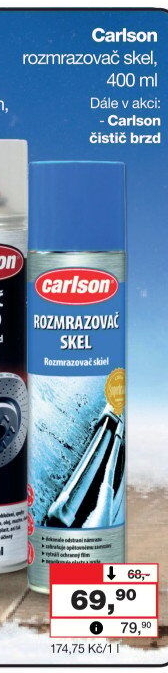 Rozmrazovač skel Carlson