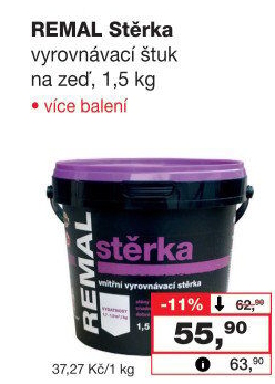 Vyrovnávací stěrka Remal