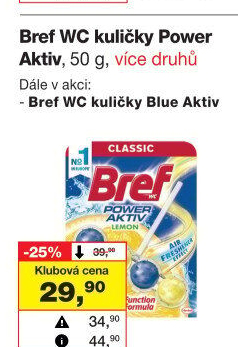 WC blok tuhý Power Aktiv Bref