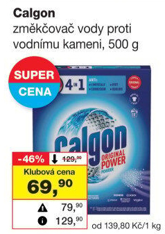 Změkčovač vody Calgon
