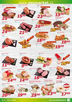 akční leták ESO MARKET 8.1.2025-19.1.2025