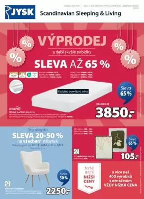 akční leták Jysk 1.1.2025-2.2.2025