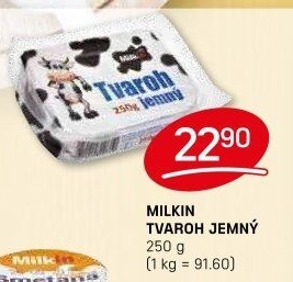 Tvaroh jemný Milkin