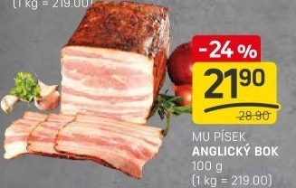 Anglický bok Maso uzeniny Písek