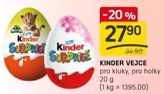 Čokoládové vajíčko s překvapením Kinder Surprise