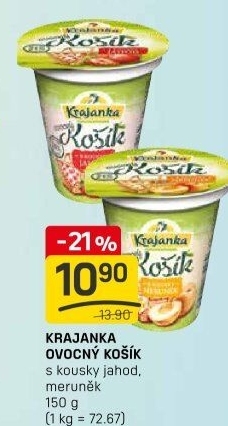 Jogurt ochucený Ovocný košík Krajanka