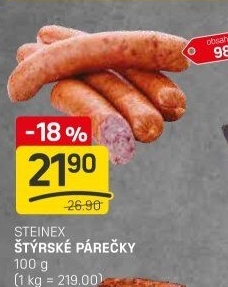 Párečky štýrské Steinex