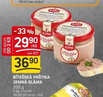 Paštika bítešská jemná Sláma