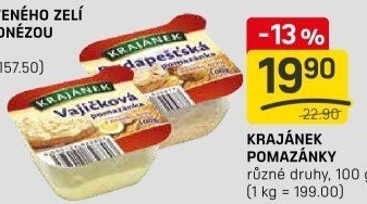 Pomazánky Krajánek