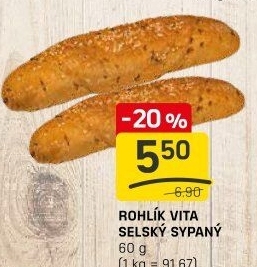 Rohlík Vita selský