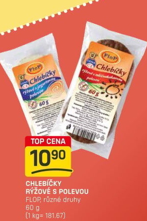 Rýžové chlebíčky polomáčené Flop