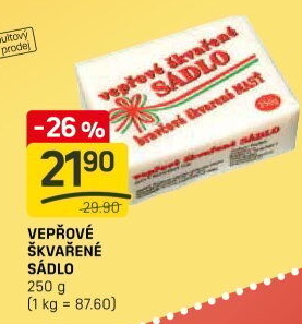 Sádlo vepřové škvařené