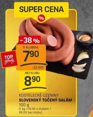 Salám slovenský točený Kostelecké uzeniny