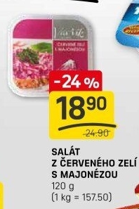 Salát z červeného zelí a majonézou Lahůdky Vavřík