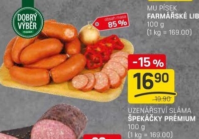 Špekáčky premium Dobrý Výběr