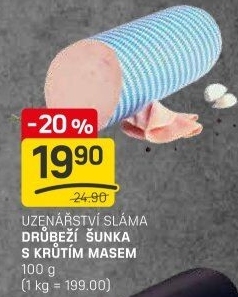 Šunka drůbeží s krůtím masem Sláma