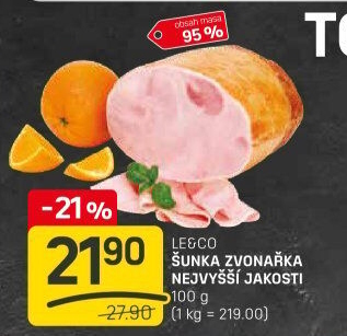 Šunka Zvonařka nejvyšší jakosti LE&amp