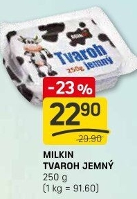 Tvaroh jemný Milkin