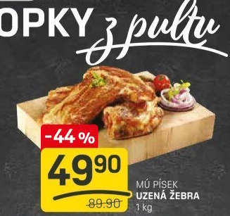 Vepřová uzená žebra Maso uzeniny Písek