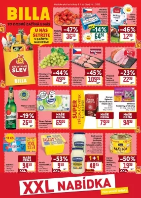 akční leták BILLA 8.1.2025-14.1.2025