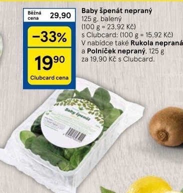 Baby špenát Polabská zelenina