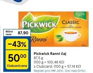Čaj černý Ranní Pickwick