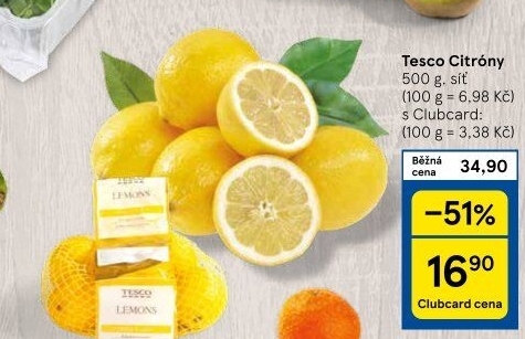 Citrony Tesco