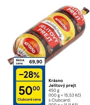 Jelítkový prejt Krásno