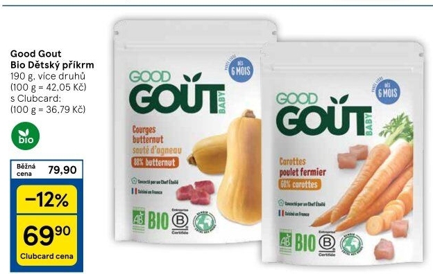 Kapsička dětský příkrm Bio Good Gout
