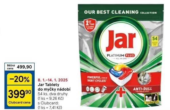 Kapsle do myčky Jar