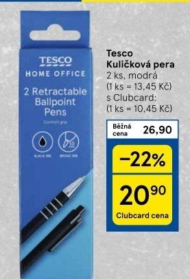 Kuličkové pero Tesco