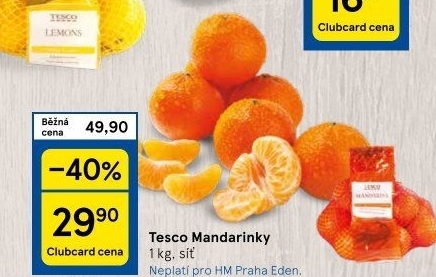 Mandarinky Tesco