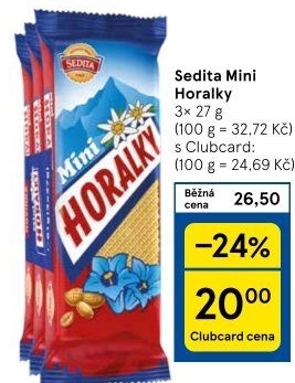 Oplatky Horalky Sedita
