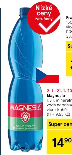 Přírodní voda Magnesia