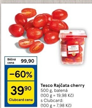 Rajčata cherry Tesco