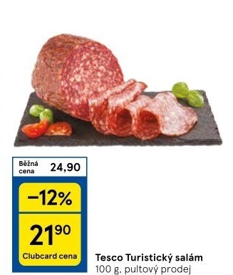 Salám turistický Tesco