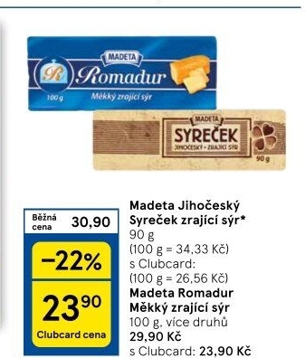 Sýr Romadur Madeta