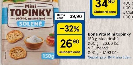 Topinky mini Bonavita