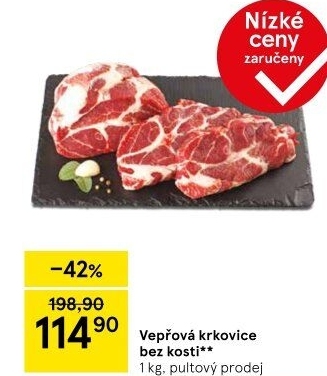 Vepřová krkovice bez kosti
